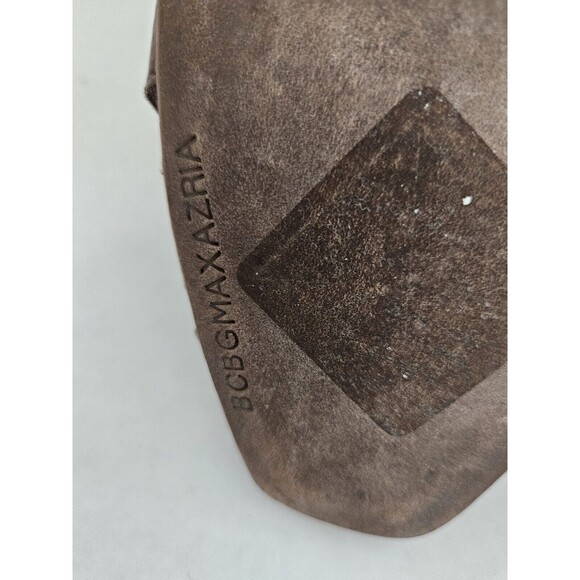 BCBGMaxAzria Brown Stiletto sandals shoes with studs Size 8.5 Leather NWOT - Picture 9 of 9
